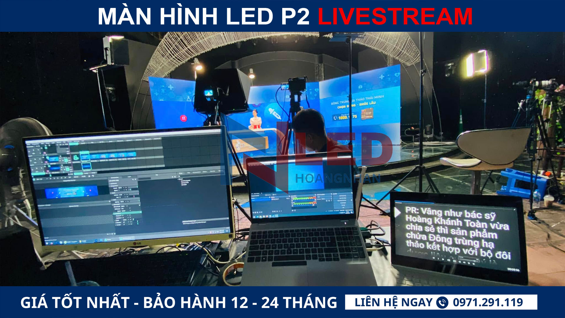 màn hình led P2 livestream