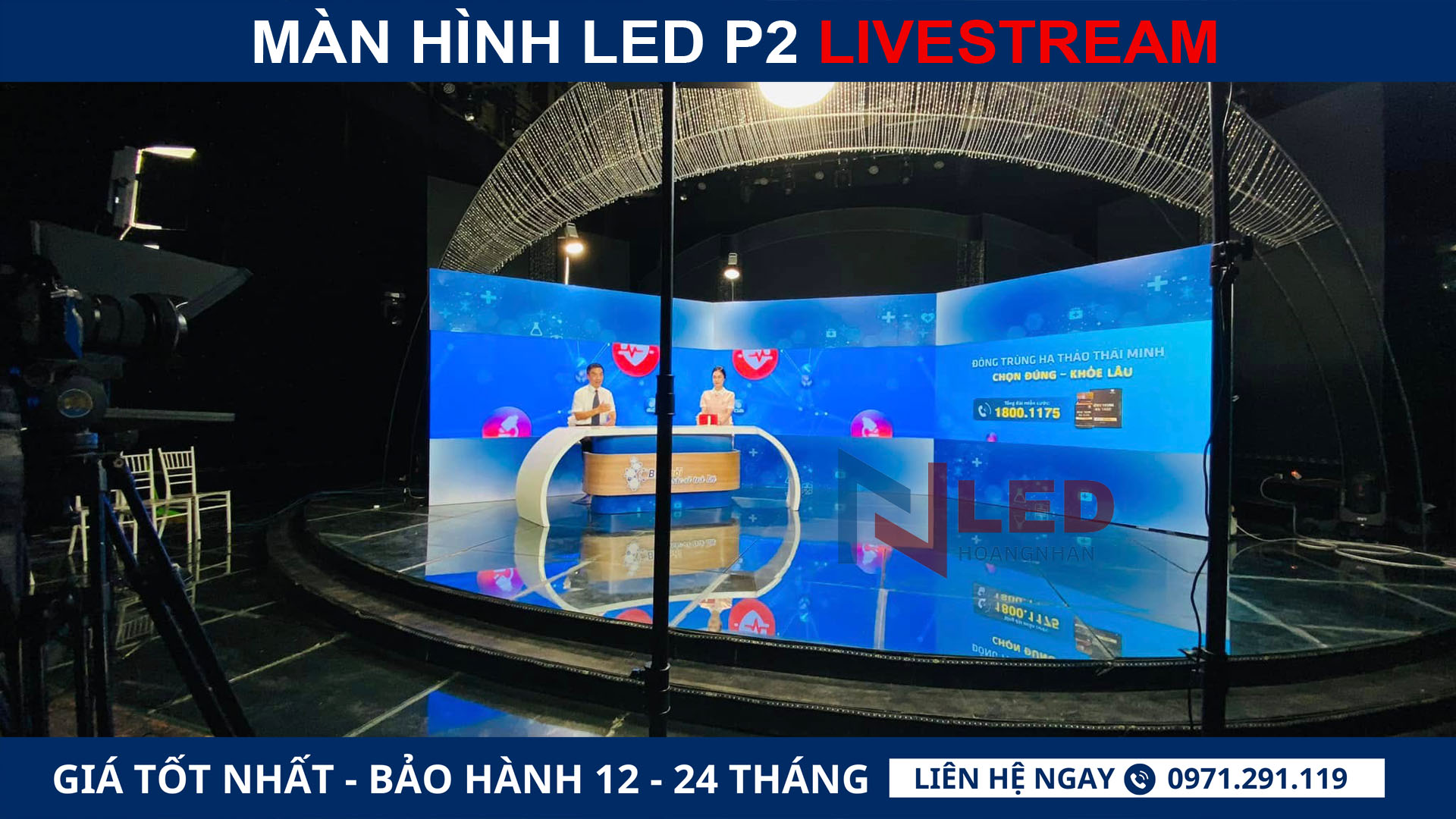 màn hình led P2 livestream