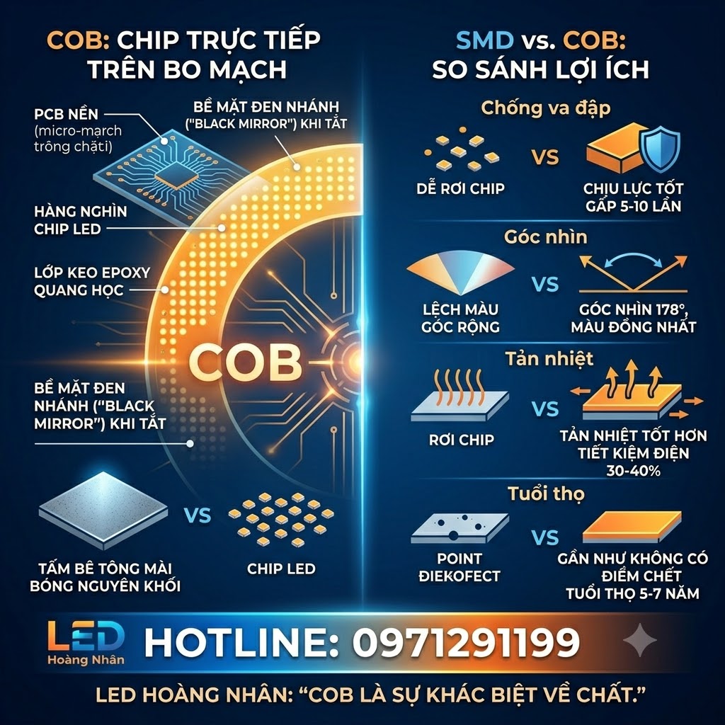 Công nghệ COB và MicroLED
