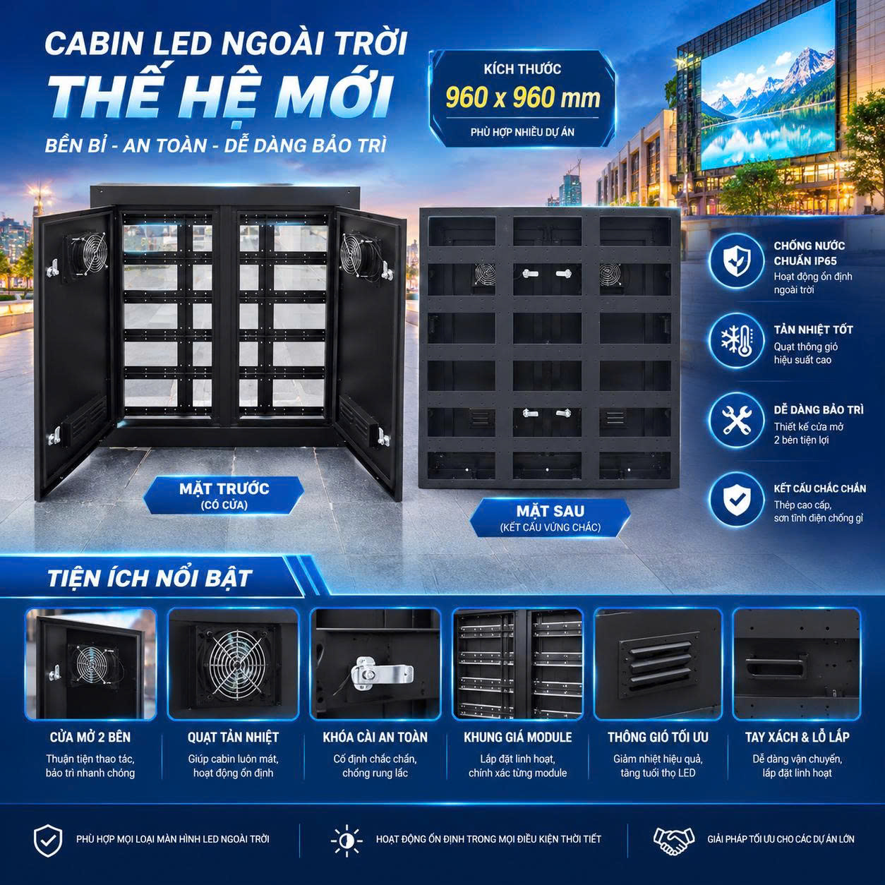 cabin sắt ngoài trời